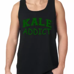 Bewild Cool Funny & Offensive Kale Addict Tank Top