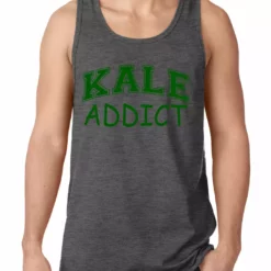 Bewild Cool Funny & Offensive Kale Addict Tank Top