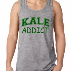 Bewild Cool Funny & Offensive Kale Addict Tank Top