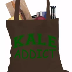 Bewild Kale Addict Tote Bag Cool Funny & Offensive