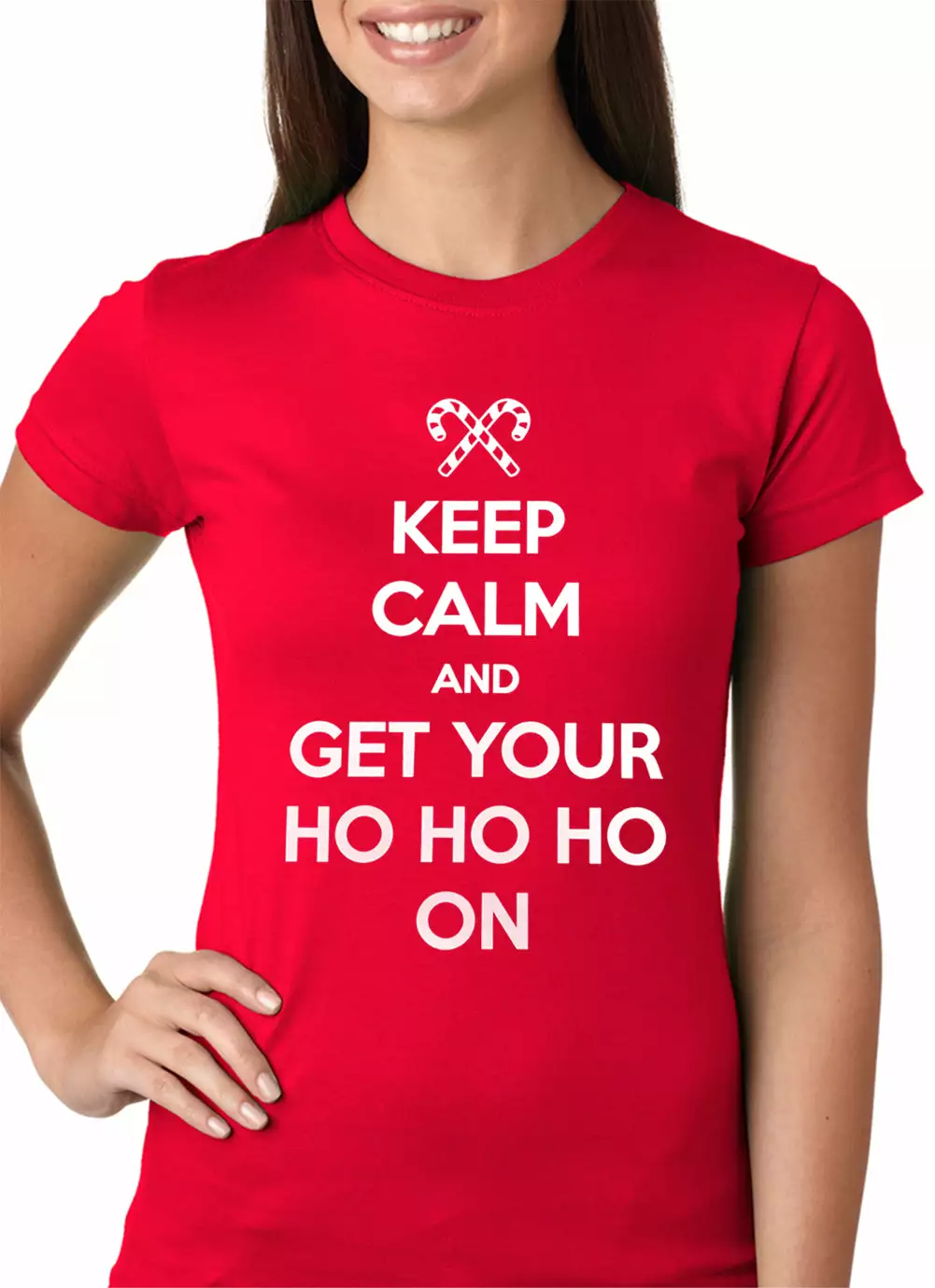 Bewild Keep Calm And Get Your HO HO HO On Girls T-shirt 4 Bewild Keep Calm And Get Your HO HO HO On Girls T-shirt