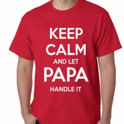 Bewild Positive Reinforcement Keep Calm And Let Papa Handle It Mens T-shirt