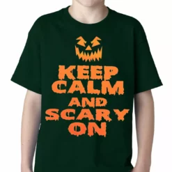 Bewild Keep Calm And Scary On Funny Halloween Kids T-shirt
