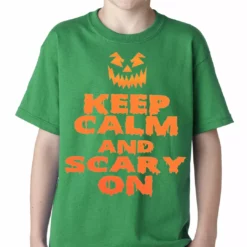 Bewild Keep Calm And Scary On Funny Halloween Kids T-shirt