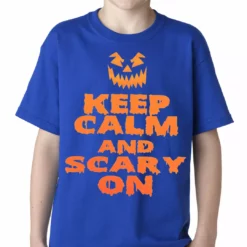 Bewild Keep Calm And Scary On Funny Halloween Kids T-shirt