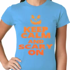 Bewild Keep Calm And Scary On Funny Halloween Ladies T-shirt Halloween Prints 17 Bewild Keep Calm And Scary On Funny Halloween Ladies T-shirt Halloween Prints