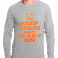 Bewild Keep Calm And Scary On Funny Halloween Thermal Shirt Halloween Prints 6 Bewild Keep Calm And Scary On Funny Halloween Thermal Shirt Halloween Prints