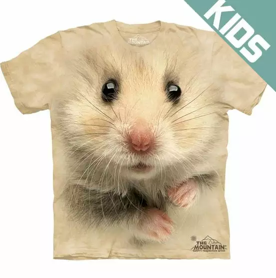 Bewild Kid's Hamster Big Face T-shirt 3 Bewild Kid's Hamster Big Face T-shirt