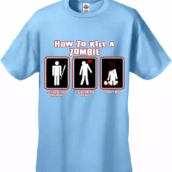 Bewild Kids How To Kill A Zombie T-Shirt Cool Funny & Offensive