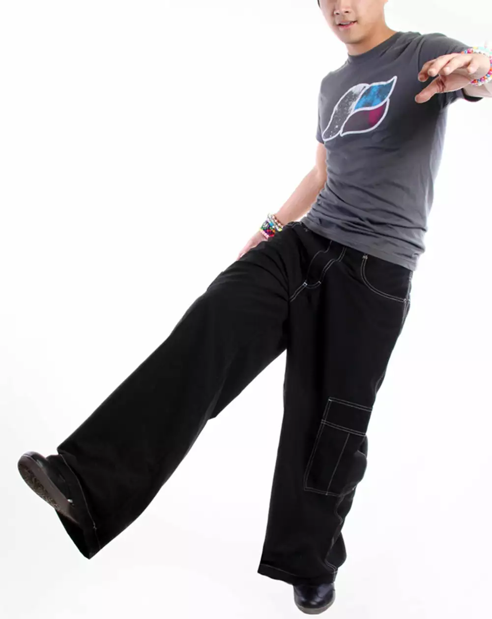 Bewild Kikwear Jeans - Kikwear 23" Microsuede Cargo Pants (Black) 5 Bewild Kikwear Jeans - Kikwear 23" Microsuede Cargo Pants (Black)