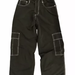 Bewild Kikwear Jeans - Kikwear 23" Microsuede Cargo Pants (Black) 19 Bewild Kikwear Jeans - Kikwear 23
