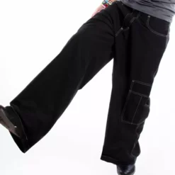 Bewild Kikwear Jeans - Kikwear 23" Microsuede Cargo Pants (Black)