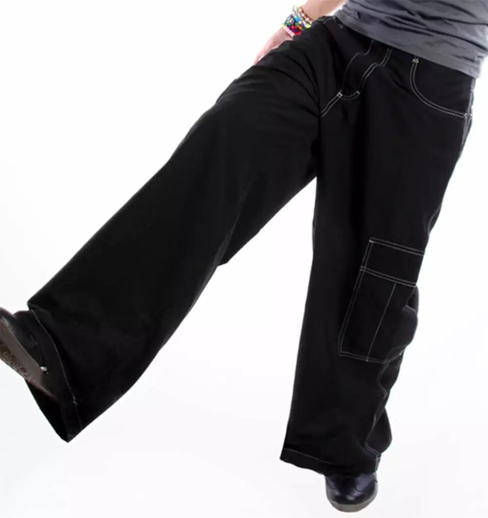 Bewild Kikwear Jeans - Kikwear 23" Microsuede Cargo Pants (Black) 4 Bewild Kikwear Jeans - Kikwear 23" Microsuede Cargo Pants (Black)