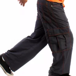 Bewild Kikwear 23" Microsuede Cargo Pants (Charcoal Grey) 14 Bewild Kikwear 23