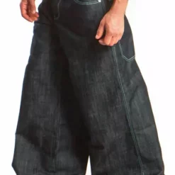 Bewild Store 18 Bewild Kikwear Jeans - Kikwear 32" Bottom Super Deluxe Wide Leg Pant (Black Denim)