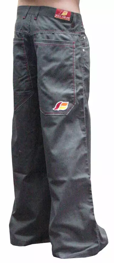 Bewild Kikwear 32'' Twill Old Skool Pants (Charcoal Grey) 4 Bewild Kikwear 32'' Twill Old Skool Pants (Charcoal Grey)