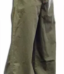 Bewild Kikwear 32'' Twill Old Skool Pants (Olive)