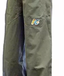 Bewild Kikwear 32'' Twill Old Skool Pants (Olive)