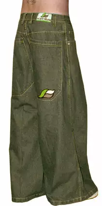 Bewild Kikwear Jeans - Kikwear Old Skool WideLeg Denim Jeans (Black) 4 Bewild Kikwear Jeans - Kikwear Old Skool WideLeg Denim Jeans (Black)