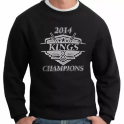 Bewild Sport Inspiration Kings Hockey 2014 Champions Champions Crewneck Sweatshirt