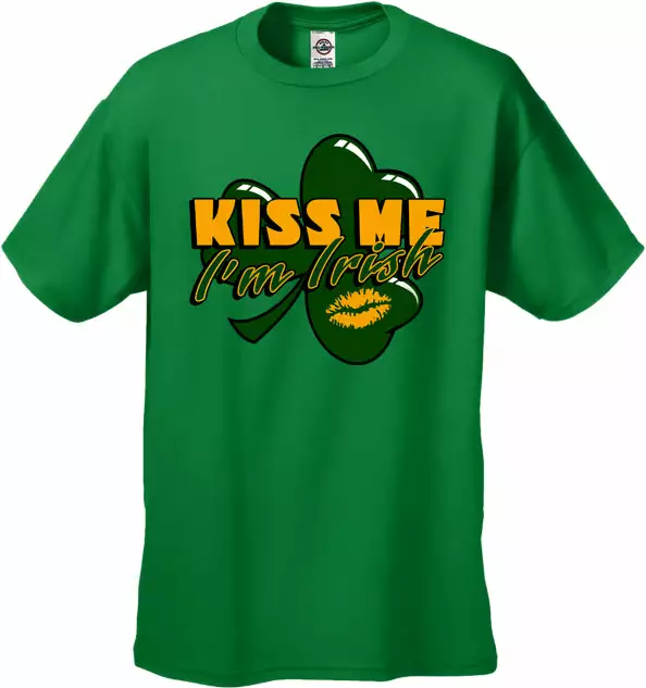 Bewild Kiss Me I'm Irish Shamrock Men's T-Shirt 4 Bewild Kiss Me I'm Irish Shamrock Men's T-Shirt
