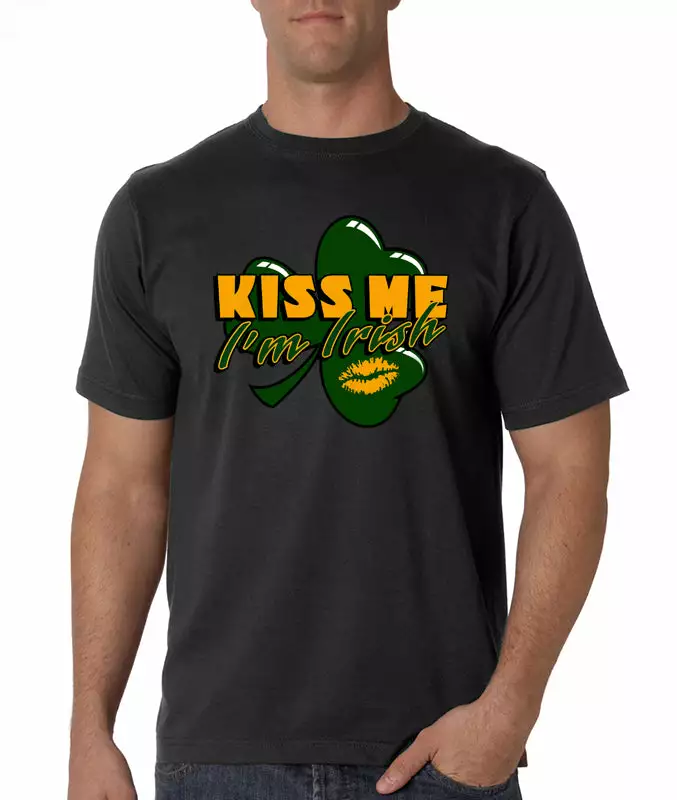 Bewild Kiss Me I'm Irish Shamrock Men's T-Shirt 9 Bewild Kiss Me I'm Irish Shamrock Men's T-Shirt
