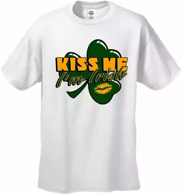 Bewild Kiss Me I'm Irish Shamrock Men's T-Shirt 8 Bewild Kiss Me I'm Irish Shamrock Men's T-Shirt