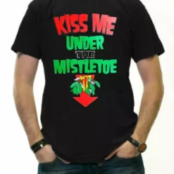 Bewild Kiss Me Under The Mistle Toe Christmas T-Shirt