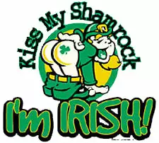 Bewild Kiss My Shamrock I'm Irish Mens T-Shirt