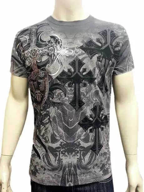 Bewild Konflic Celtic Cross T-Shirt (Charcoal Grey) 3 Bewild Konflic Celtic Cross T-Shirt (Charcoal Grey)