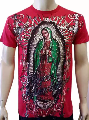 Bewild Konflic Clothing "Vision Of Guadalupe" T-Shirt (Red) 6 Bewild Konflic Clothing "Vision Of Guadalupe" T-Shirt (Red)