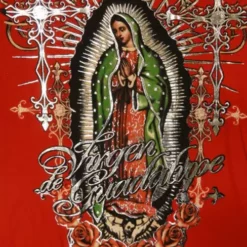 Bewild Konflic Clothing "Vision Of Guadalupe" T-Shirt (Red) 17 Bewild Konflic Clothing