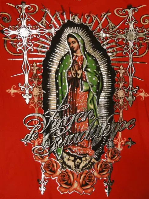 Bewild Konflic Clothing "Vision Of Guadalupe" T-Shirt (Red) 8 Bewild Konflic Clothing "Vision Of Guadalupe" T-Shirt (Red)