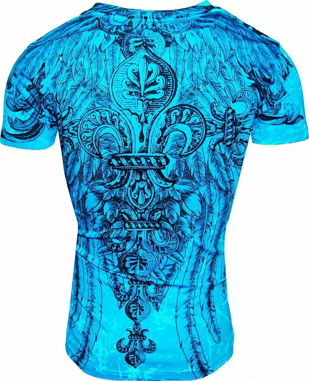 Bewild Konflic Giant Tribal Cross T-shirt (Blue) 5 Bewild Konflic Giant Tribal Cross T-shirt (Blue)