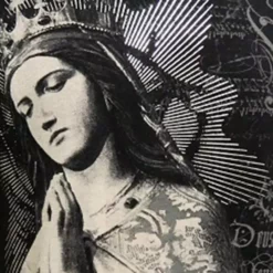 Bewild Konflic The Virgin Mary Men's T-Shirt (Black)