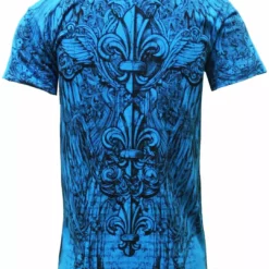 Bewild Konflic Triple Fleur De Lis T-Shirt (Blue) 7 Bewild Konflic Triple Fleur De Lis T-Shirt (Blue)