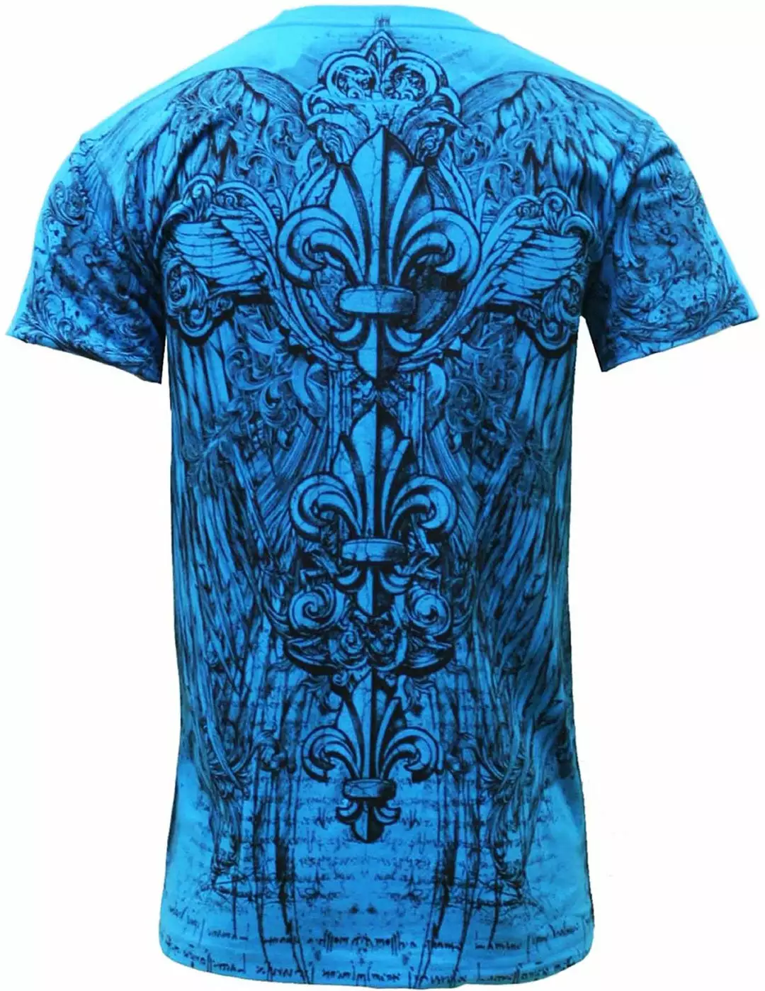 Bewild Konflic Triple Fleur De Lis T-Shirt (Blue) 5 Bewild Konflic Triple Fleur De Lis T-Shirt (Blue)
