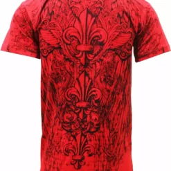 Bewild Konflic Triple Fleur De Lis T-Shirt (Red)