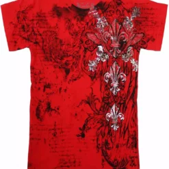 Bewild Konflic Triple Fleur De Lis T-Shirt (Red)