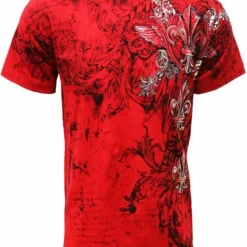 Bewild Konflic Triple Fleur De Lis T-Shirt (Red)