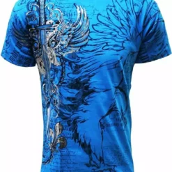 Bewild Konflic Winged Sword T-shirt (Blue)