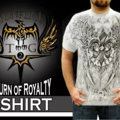 Bewild Konflic Clothing "Return Of Royalty" T-Shirt (White) 21 Bewild Konflic Clothing