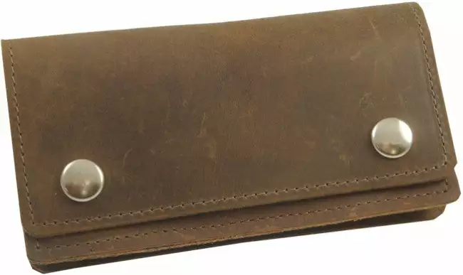 Bewild Wallets & Chains Rustic Brown Leather 6" Biker Chain Wallet 6 Bewild Wallets & Chains Rustic Brown Leather 6" Biker Chain Wallet