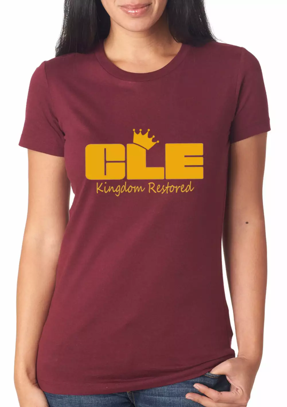 Bewild Sport Inspiration Lebron Kingdom Restored CLEveland Girl's T-shirt 4 Bewild Sport Inspiration Lebron Kingdom Restored CLEveland Girl's T-shirt