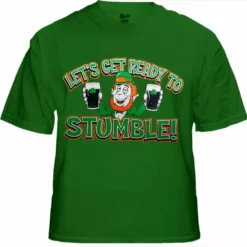 Bewild "Let's Get Ready To Stumble!" Irish T-Shirt
