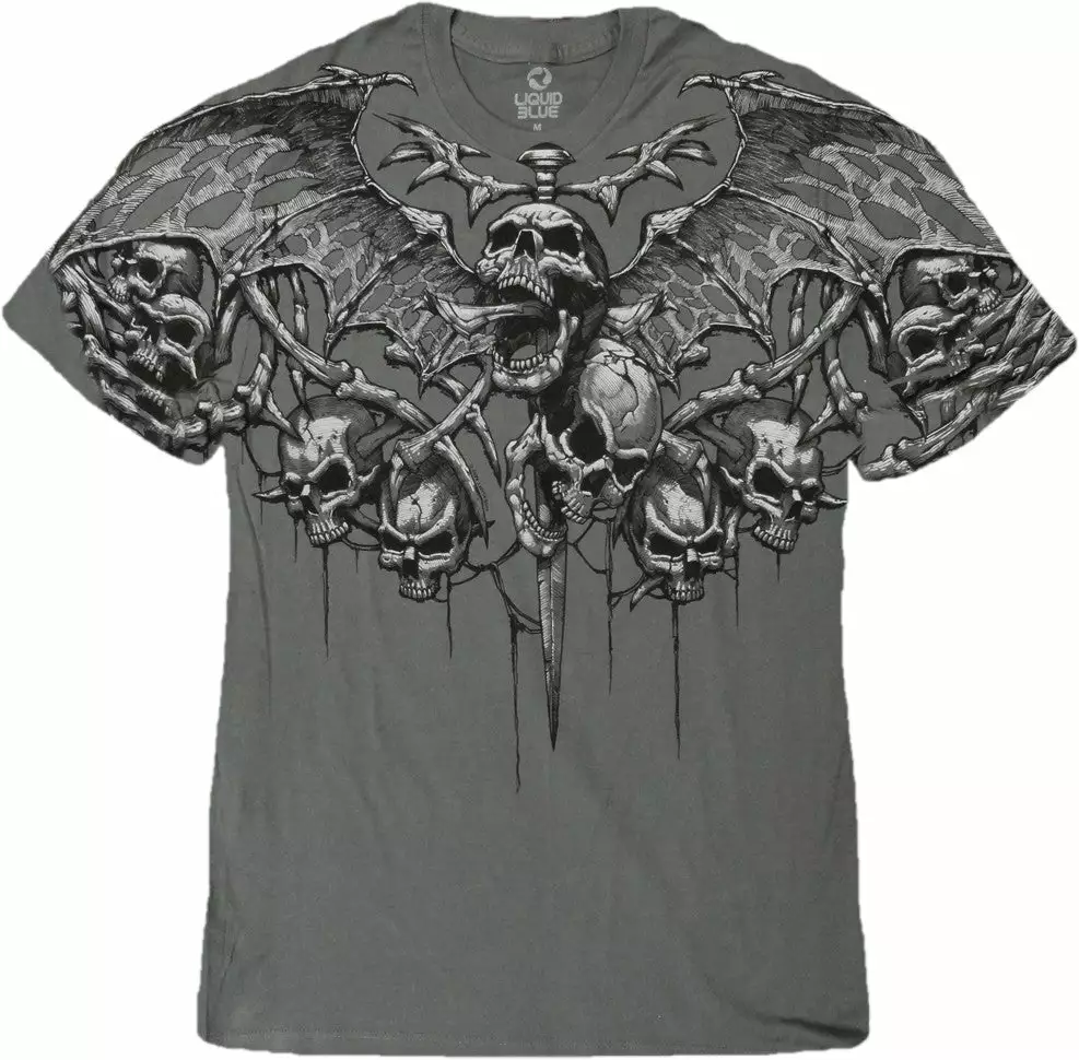 Bewild Liquid Blue "Crypt Caller" T-Shirt 4 Bewild Liquid Blue "Crypt Caller" T-Shirt