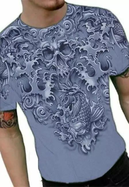 Bewild Liquid Blue "Koi Dreams" T-Shirt 3 Bewild Liquid Blue "Koi Dreams" T-Shirt