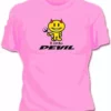 Bewild Cool Funny & Offensive Little Devil Girls T-Shirt