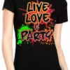 Bewild Live, Love & Party Neon Color Girls T-Shirt