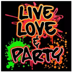 Bewild Live, Love & Party Neon Color Girls T-Shirt